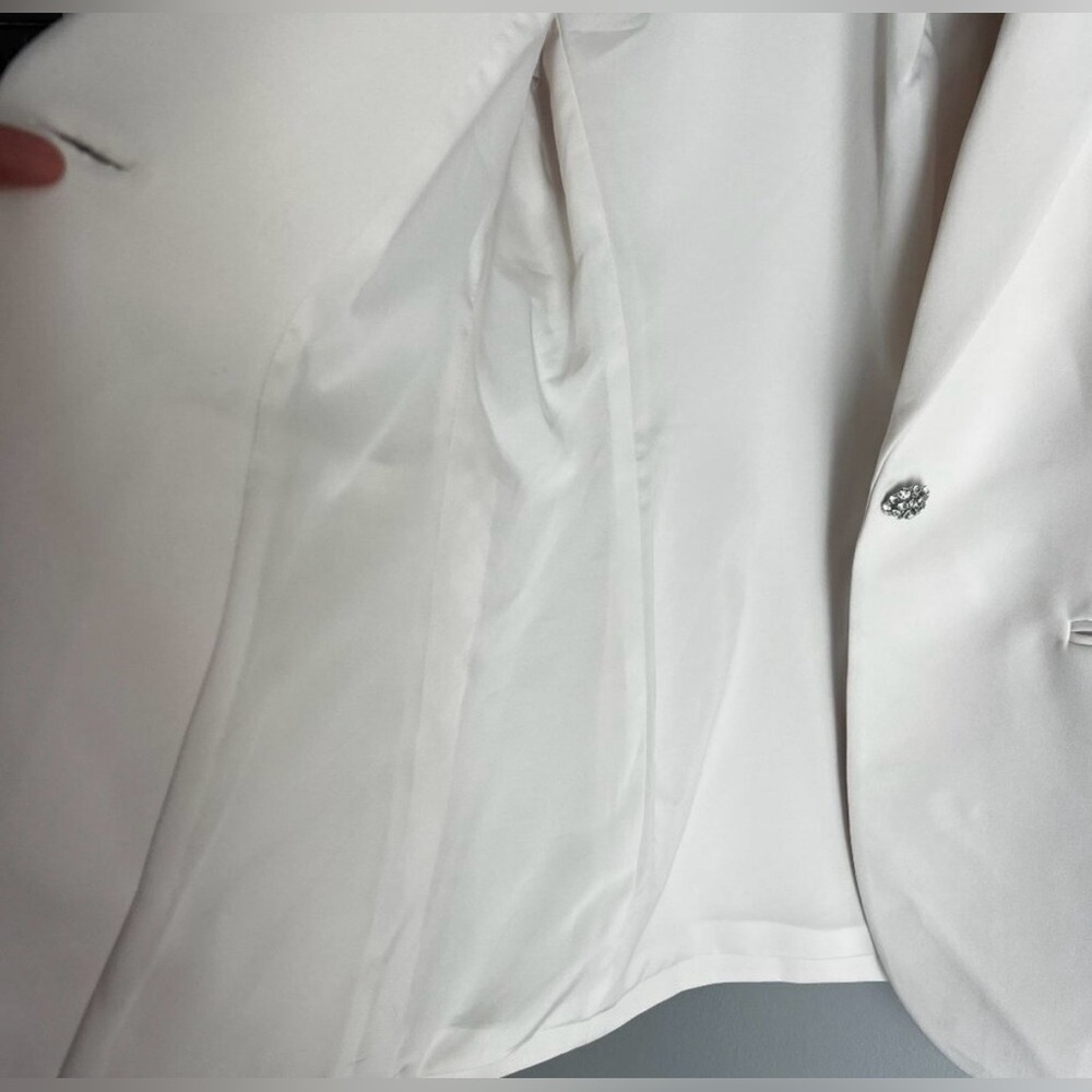 Anne Klein Women's Blazer Sz-4 Single-breasted, one-button style, featuring - Picture 8 of 13